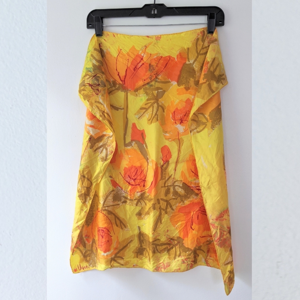 Vintage Vera Neumann Silk Scarf - 60's Floral